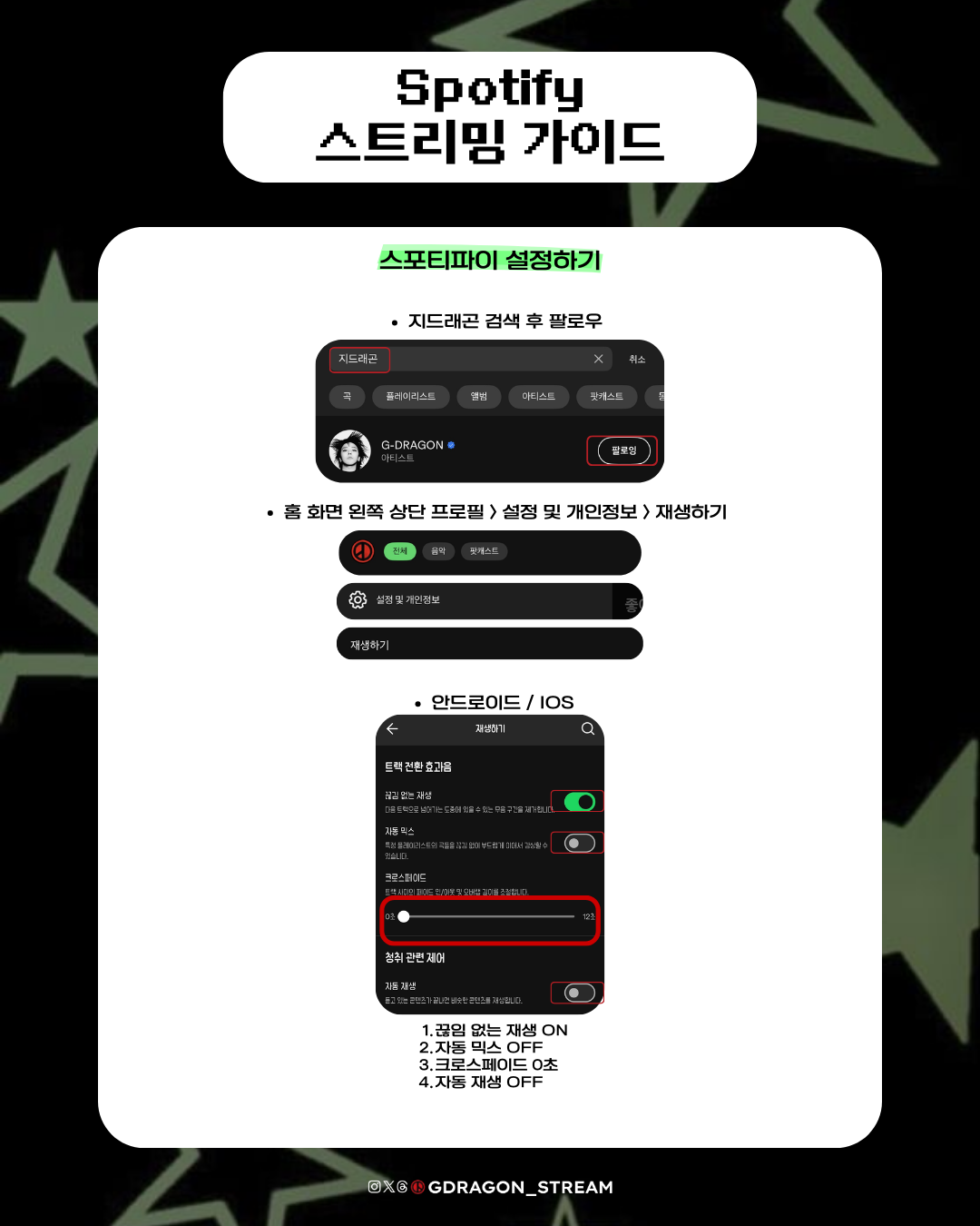 스포티파이 스밍가이드 1